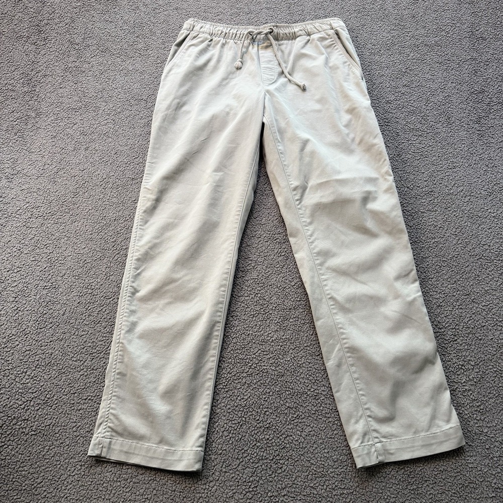 L.L. Bean Comfort Stretch Pull On Pants Gray Standard Fit Men's Medium Casual